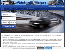 Tablet Screenshot of edinburghmotors.com